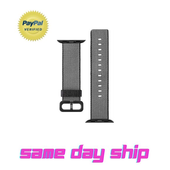 Apple Sport Watch Band 38 MM Black Nylon band - Picture 2 of 2